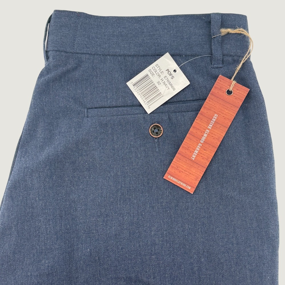 Elwood POPS Heather Navy Chino Pants Mens Size 32 NWT E7WMN06 Skater Streetwear
